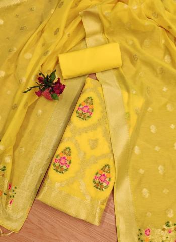 Ahalya 7 Chanderi Banarasi Silk Wholesale Dress Materials 7 Pieces Catalog